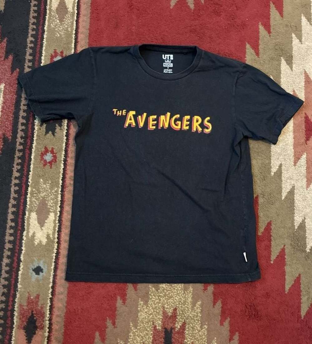 Uniqlo x Marvel x Jason Polan The Avengers Graphic T-Shirt Black